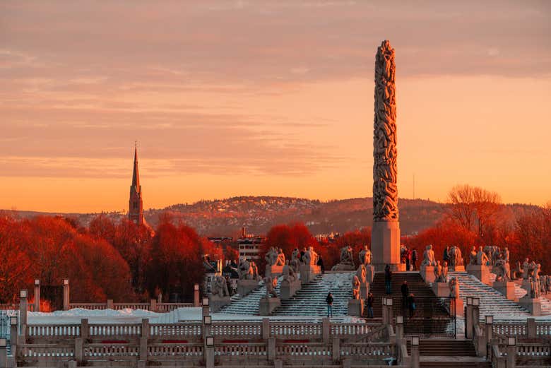 Tramonto nel Parco Vigeland