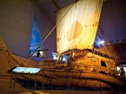 Un'imbarcazione del Museo Kon-Tiki