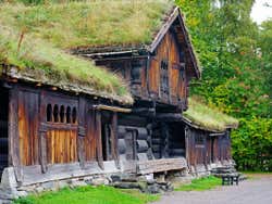 Una casa tradizionale norvegese